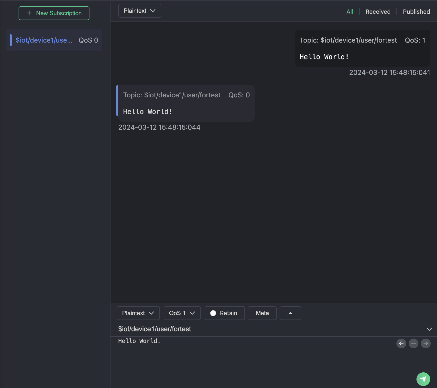 publish screenshot